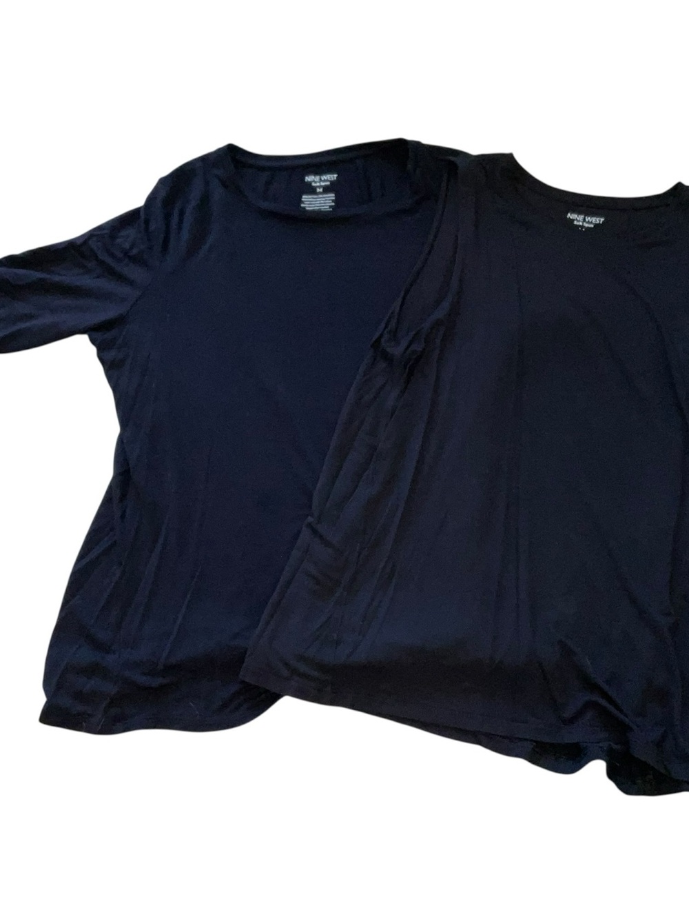 Nine West Black Soft Spun Tee